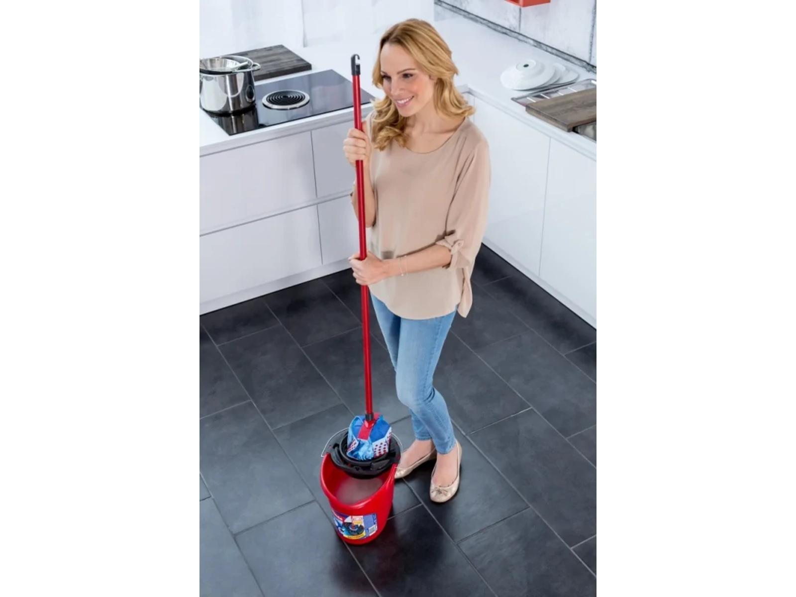 Mop 3ACTION VELOUR Vileda Mop+Kij 140008